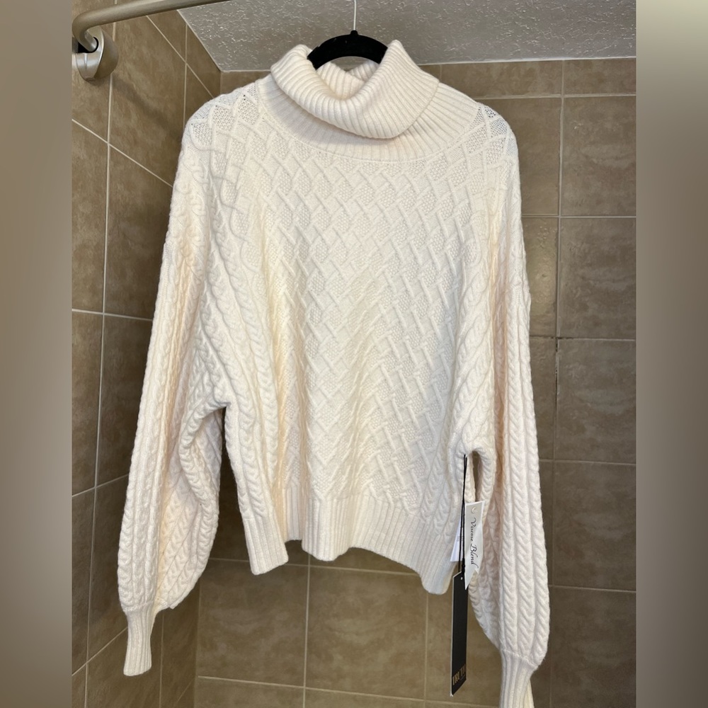 Cream TurtleNeck Sweater